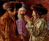 Three Rabbis Of Jerusalem by Isaac Snowman